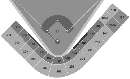 TD Ballpark seating diagram