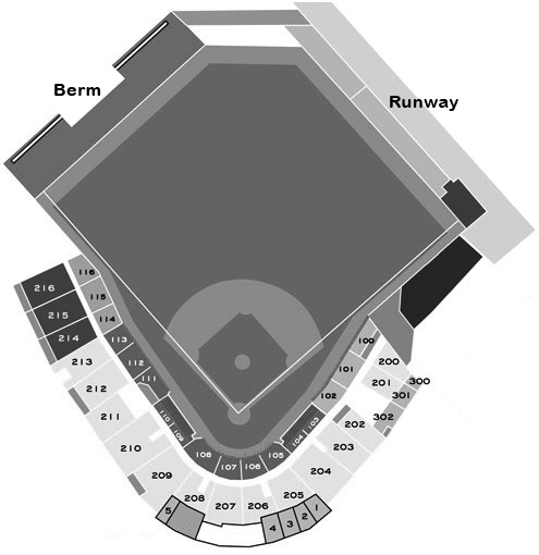 Joker Marchant Stadium seating diagram