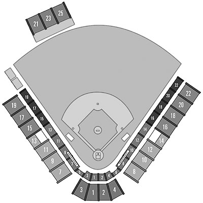 LECOM Park seating diagram