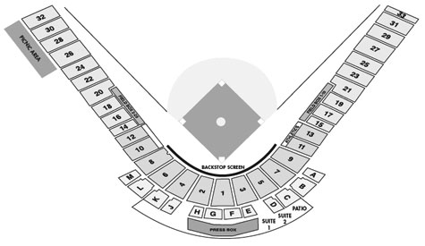 Phoenix Muni seating diagram