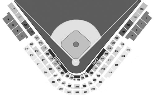Scottsdale Stadium seating diagram
