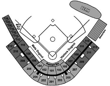 Digital Domain Park seating diagram