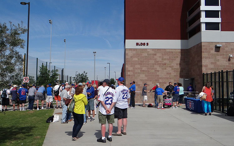 Cubs autographs, Building 3 entrance