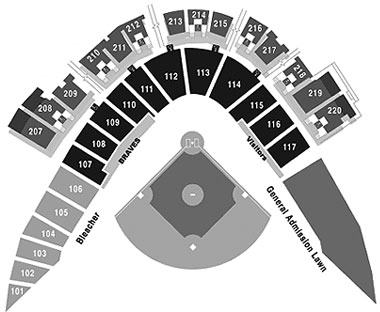 Champion Stadium seating diagram