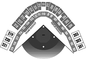 Space Coast Stadium seating diagram