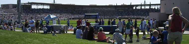 Mesa's Hohokam Park is home to the kings of spring training attendance, the Chicago Cubs